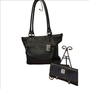 Tignanello Leather Bag & Wallet Set